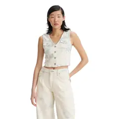 LEVIS - Polo Mujer Bella Denim Corset Celeste