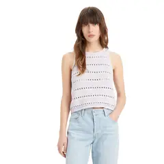 LEVIS - Polo Mujer Crochet Tank Lila