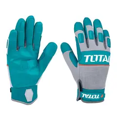 TOTAL TOOLS - GUANTES MECANICO MICROFIBRA CUERO REFORZADO INDUSTRIAL - TSP1806-XL