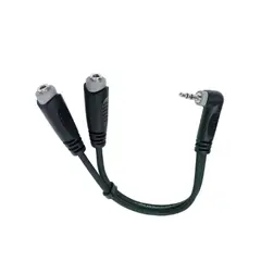 ROXTONE - Cable 2 Jack Stereo 3.5mm a Plug Stereo Tipo L 3.5mm 20cm RAYC400AL0.2