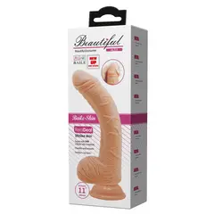 BAILE - Dildo Vibrador Hiper Realista Alex Piel Curvado 28 cm x Ø 5 cm
