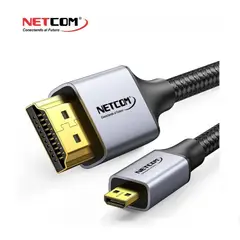 NETCOM - CABLE PREMIUM DE HDMI A MICRO HDMI DE 10 METROS UHD 4K 60HZ