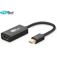 TRAUTECH - ADAPTADOR DE MINI DISPLAYPORT DP MACHO A HDMI HEMBRA 4K 30HZ