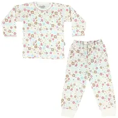 GENERICO - Pijama Bebe Niña - Algodon - Flores y hojas