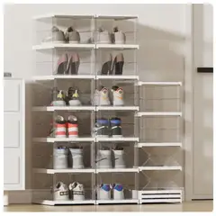 OEM - Zapatera Acrílica Plegable de 6 Niveles