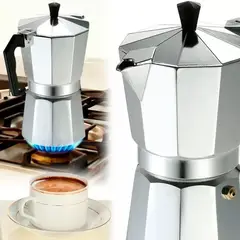OEM - Cafetera Italiana Moka 6 Tazas de Aluminio Espresso Maker