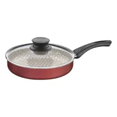 TRAMONTINA - Sartén Recta Paris en Aluminio Starflon Max Rojo # 24 2L