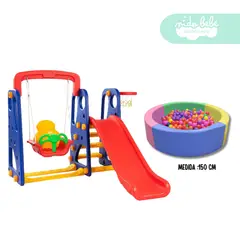 GENERICO - Centro de juegos Tobogan y Piscina de pelotas Large light