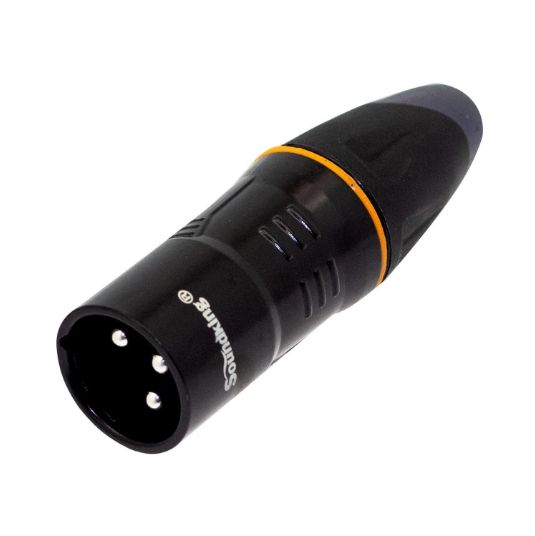 Plug Canon XLR 3 Pines CX3M010B SOUNDKING