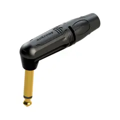 ROXTONE - Plug Mono 63mm Tipo L Negro CPin Dorado RJ2RP-BG