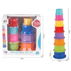 GENERICO - Vasos Apilables Estimulacion Temprana para Bebes