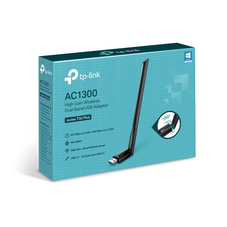 Archer T3U Plus Adaptador USB Inalámbrico ac1300 tp-link