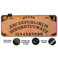GENERICO - Mouse pad gamer antideslizante con luz rgb de 80x30 OUIJA