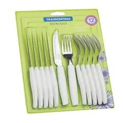 TRAMONTINA - Jgo De Cubiertos X 12 Munique Blanco -