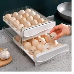 OEM - Organizador De Huevos 2 Niveles 32 unidades - Porta Huevos