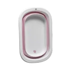 OEM - Bañera Plegable para Bebes Portatil Color Rosado