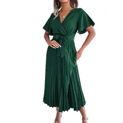 BLWOENS - Vestido casual de verano para mujeres - Verde