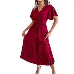 BLWOENS - Vestido casual de verano para mujeres - Rojo