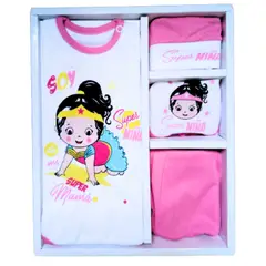 GENERICO - Ajuar de bebe Recien nacido de 0 a 4 meses en Rosa