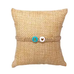 LUCYANA JOYAS Y ACCESORIOS - Pulsera Mujer de Hilo con Letra Inicial B y Corazón - Joyas Lucyana