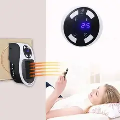 GENERICO - Calentador Portátil Eléctrico + Control Remoto 500w Radiador Genieka
