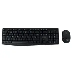 HAVIT - Kit Office KB278GCM Teclado y Mouse Inalambrico Negro