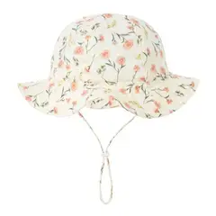 KAST PE - Sombrero Ala ancha Clavel 48cm para Bebé Niña 6 a 12 meses