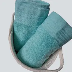 SLEEPER - Pack de 02 Toallas de Mano 500grs Ibiza Verde Agua