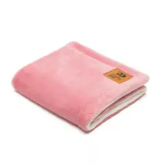 PRETTYPETS - MANTA FELPA HIPOALERGÉNICA ROSA TALLA M PARA MASCOTAS