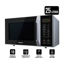 Panasonic - HORNO MICROONDAS 25 L. SILVER NN- SB34HM