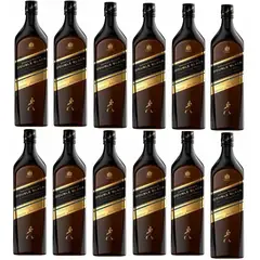 JOHNNIE WALKER - Whisky Double Black Label Botella 750ml- 12 UND