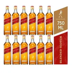 JOHNNIE WALKER - Whisky Red Label 750ML - 12 UND