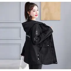 BENCUS JEANS - Casaca Abrigo Jeans Mujer Parka