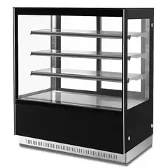FRITECSA - Vitrina Pastelera Refrigerada Exhibidora FW-1000RF3 Black Titanium Gold Recto 4 Niveles