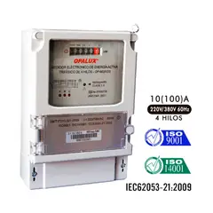 OPALUX - Medidor de Energía Trifásico Analógico 220V380V OP-M3A100
