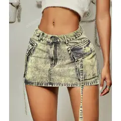 BENCUS JEANS - Falda Corta Jeans Skirt Mujer