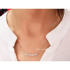 LA TIENDA 88 JOYAS Y ACCESORIOS - La Tienda 88 - Collar Colgante Mujer Cristales Suizos - Rosa