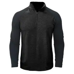 BLWOENS - Camiseta de manga larga para hombres en primavera y otoño - Negro