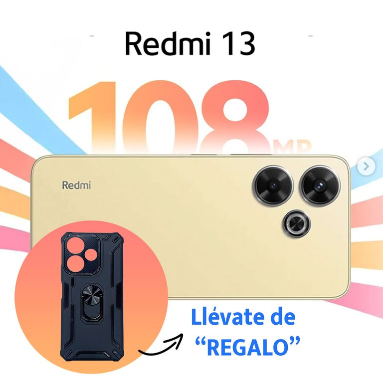 13 6GB RAM 128GB COLOR DORADO ARENA CON ESTUCHE RANGER DE REGALO