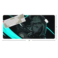 GENERICO - Mouse Pad Gamer Superficie Speed Waterproof XXL JETT Valorant