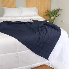 HYPNO HOME - Manta Pesada Antiestrés 2.3 Kg - Azul