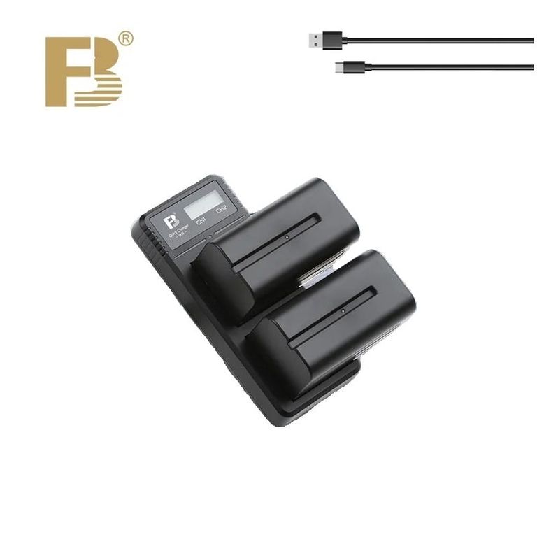 Bateria NP-F970 Pack + Cargador dual FB
