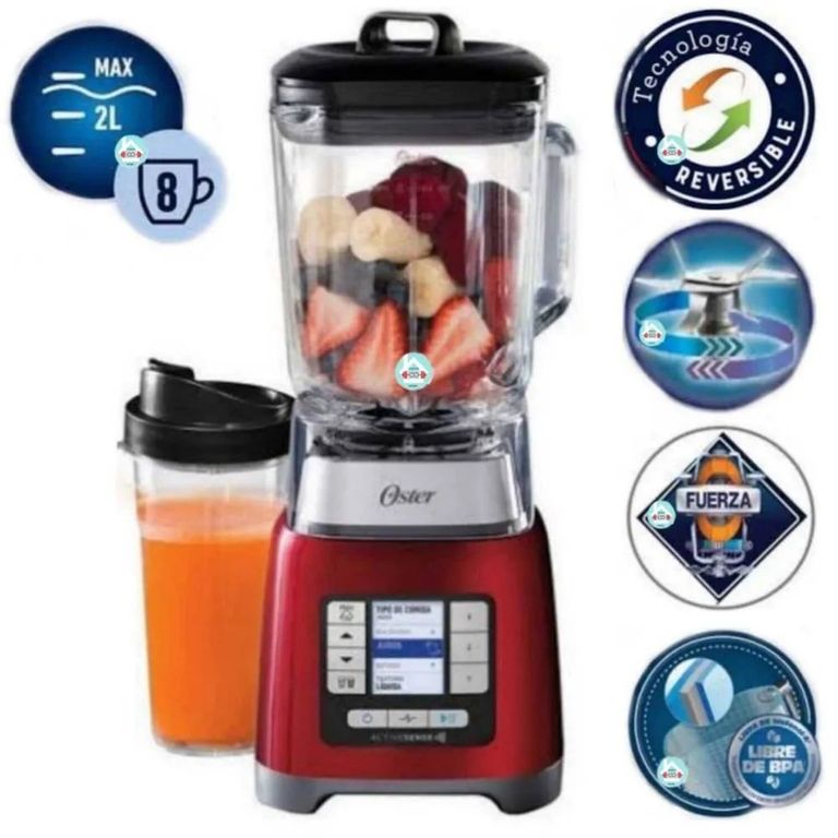 Licuadora ActiveSense ROJO Vaso Blen N Go BLSTTDG RBG
