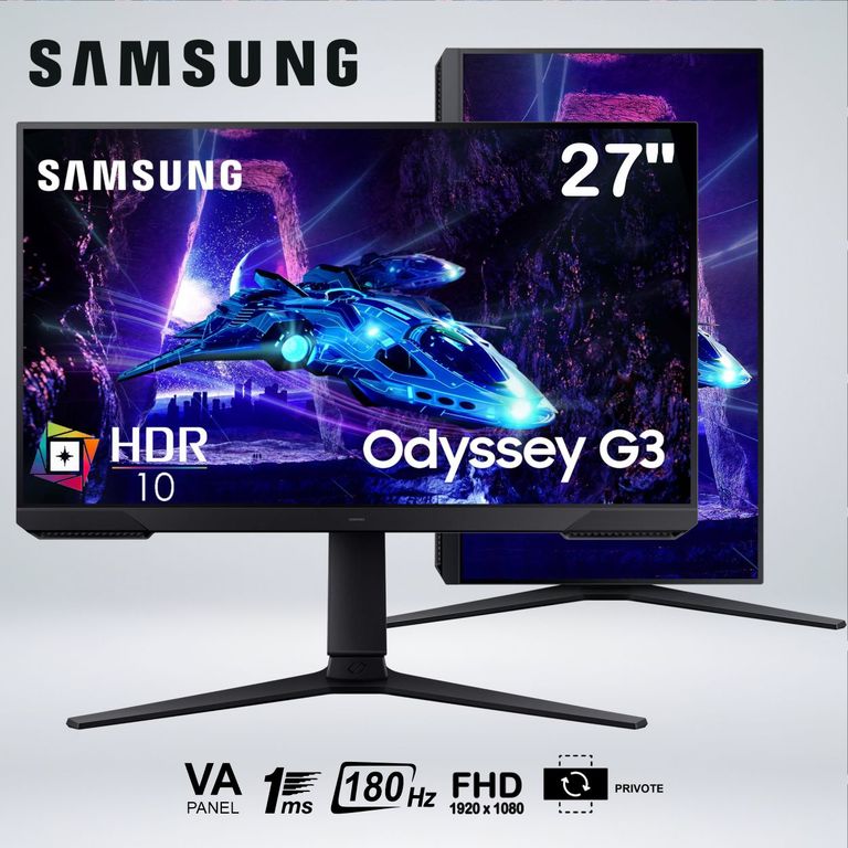 MONITOR GAMER ODYSSEY G3 FULLHD 27 " VA 180HZ 1MS HDR10 LS27DG300ELXPE