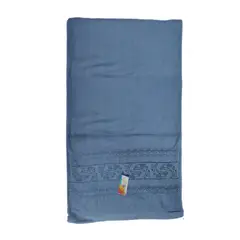 GENERICO - Toalla de cuerpo suave Azul Acero - 138x68cm