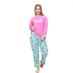 GENERICO - Pijama Micropolar Love Cute Girl - Inga Pijamas