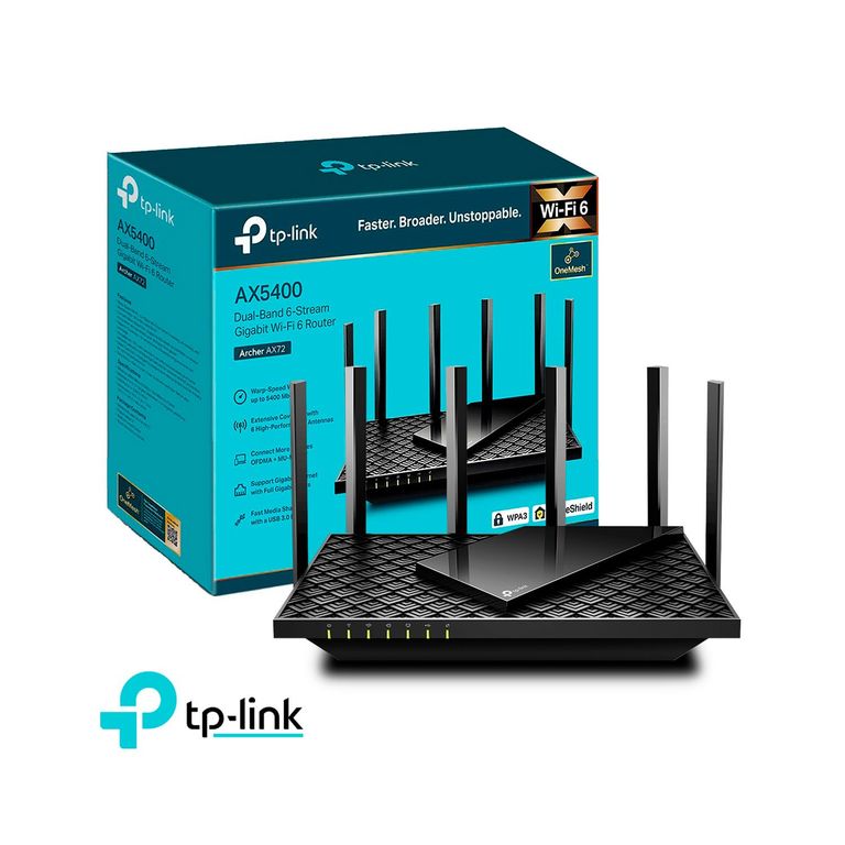 Router Tp-Link Archer Ax72 Wi-Fi 6 Doble Banda Ax5400