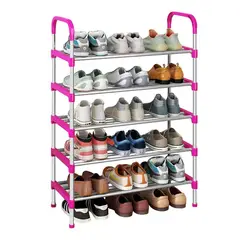 GENERICO - Organizador Estante Zapatero 5 Niveles ROSADO
