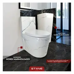 STONE - COMBO NORDI MARMOLEADO + LAVAMANOS KAROL MARMOLEADO