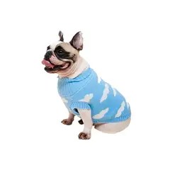 PRETTYPETS - SUETER NUBES CELESTE L PARA MASCOTAS PRETTY PET